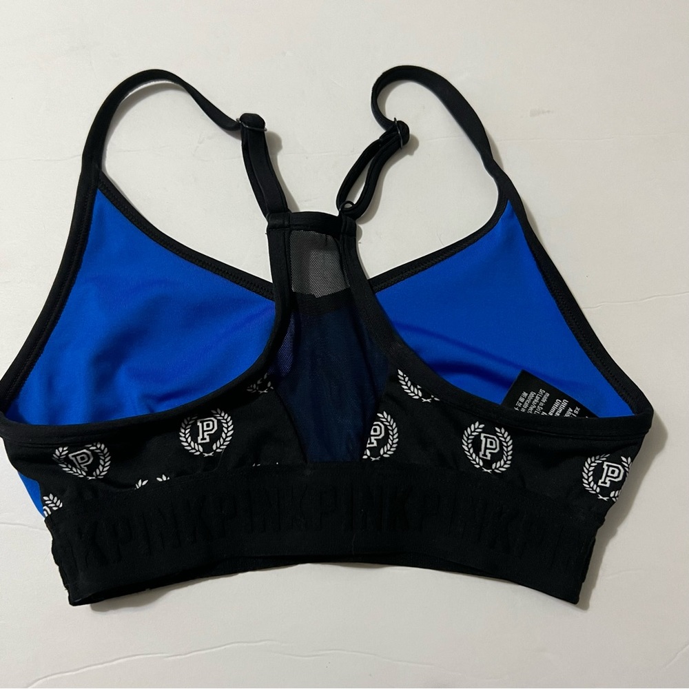 Pink Victoria's Secret work out bra size XS. Blue. - Picture 2 of 5